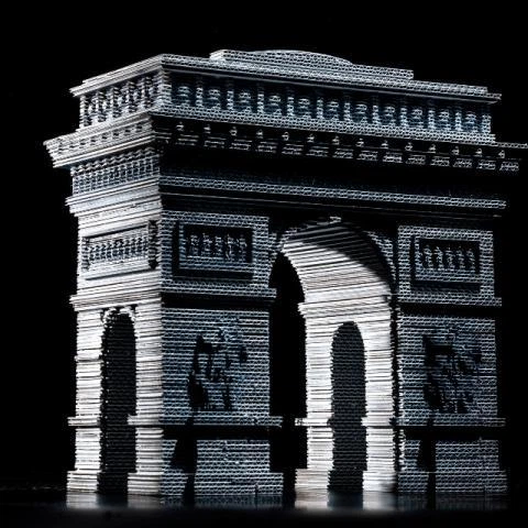 Скульптурный 3D пазл из картона Триумфальная Арка Daisy Sign PZ44 - Фото 5 Скульптурный 3D пазл из картона Триумфальная Арка Daisy Sign PZ44 - изображение 5