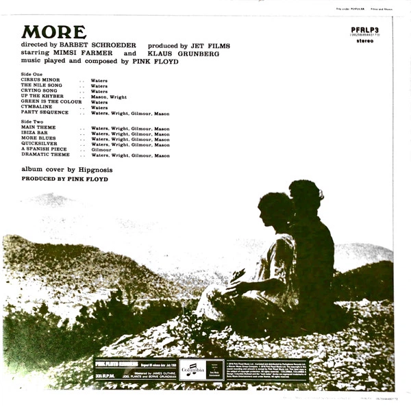 Виниловая пластинка Pink Floyd - More 1969/2016 (Rfrlp3, 180 Gm.) Parlophone/EU Mint (art.232410) - изображение 3