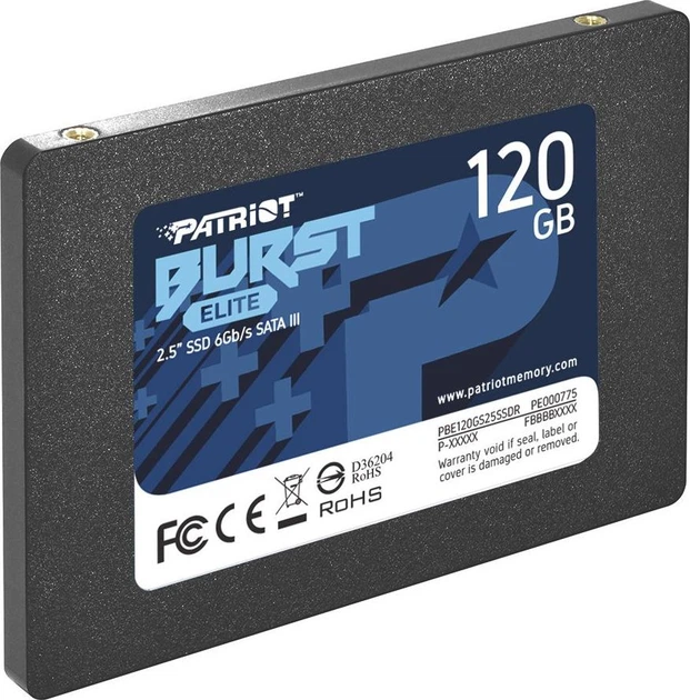 SSD накопичувач 120Gb Patriot Burst Elite (PBE120GS25SSDR) - зображення 3