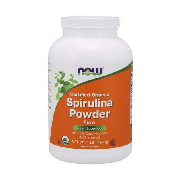 Спирулина Now Foods Organic Spirulina Powder 454 г 7834301 низкие цены кредит оплата 2302