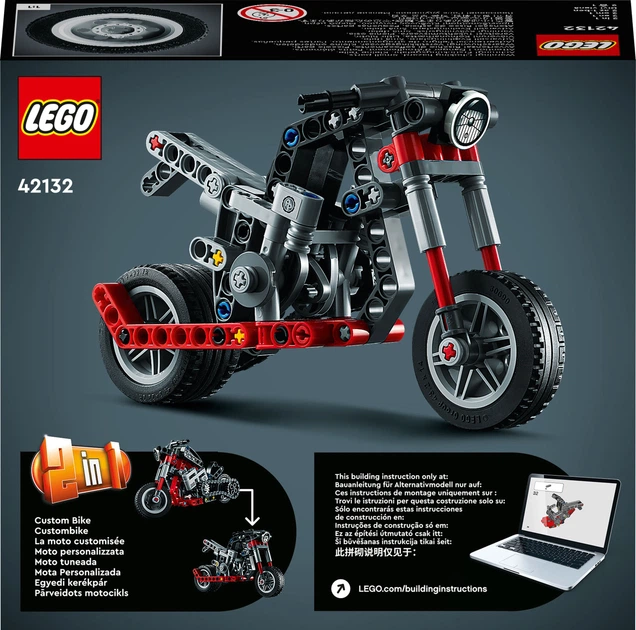 Zestaw klocków LEGO Technic Motocykl 163 elementy (42132) - obraz 6