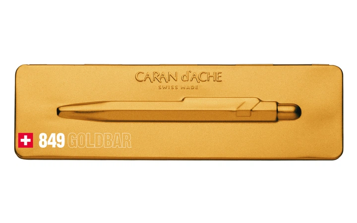 Ручка Caran d'Ache 849 Goldbar Золотиста + box (7630002316828) - изображение 5