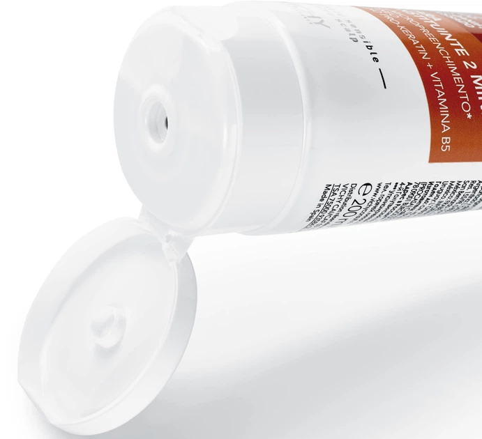 Regenerująca 2-minutowa maseczka Vichy Dercos Kera-Solutions z kompleksem Pro-Keratin do odbudowy powierzchni zniszczonych osłabionych włosów 200 ml (3337875673914) - obraz 5