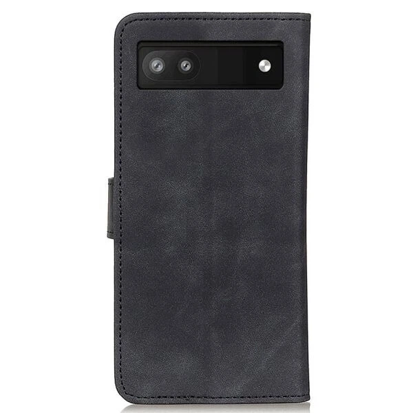 Чехол-книжка с застежкой KHAZNEH Retro Wallet для Google Pixel 6a - Black - изображение 4