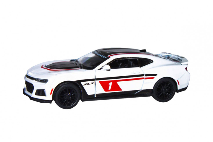 Дитяча модель машинки Chevrolet Camaro ZL1 2017 Kinsmart KT5399FW інерційна, 1:38 White - Фото 1 Дитяча модель машинки Chevrolet Camaro ZL1 2017 Kinsmart KT5399FW інерційна, 1:38 White - изображение 1