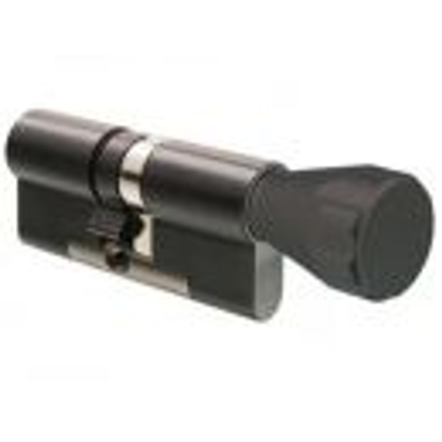 Циліндр EVVA 4KS (56xK51) ключ-тумблер бронза - зображення 1
