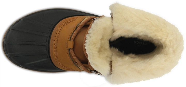 Женские зимние ботинки Crocs Women’s AllCast II Luxe Boot 38 (EU 38-39) коричневый 203431 - изображение 5