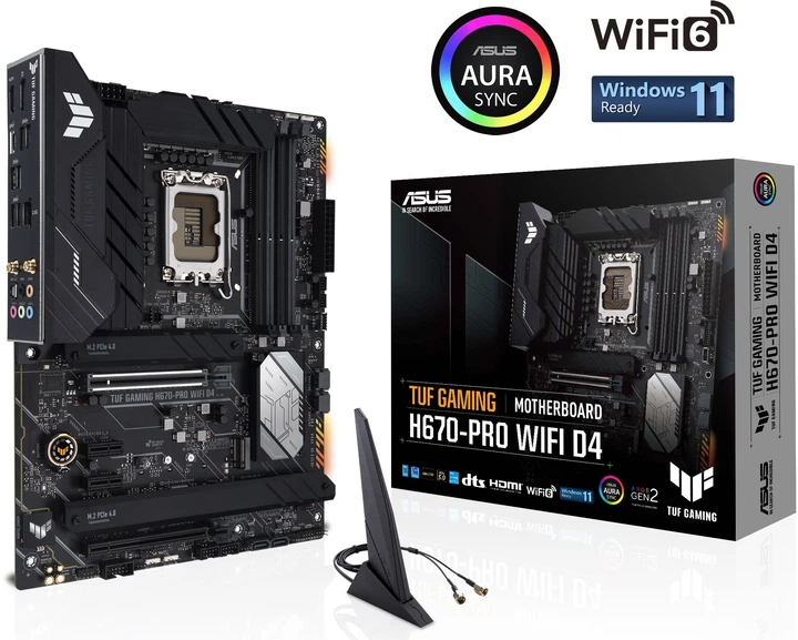 Материнская плата Asus TUF Gaming H670-PRO Wi-Fi D4 (s1700, Intel