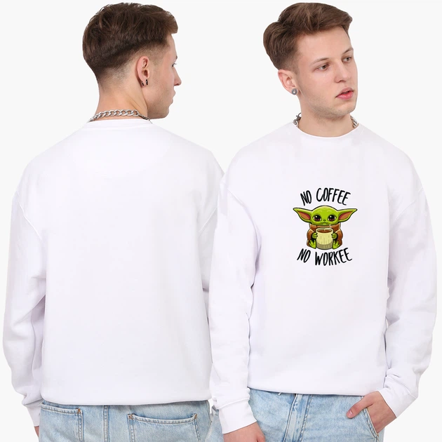 Свитшот мужской Бейби Йода Мандалорец (Baby Yoda The Mandalorian) (8771-1987) Белый XXL - Фото 2 Свитшот мужской Бейби Йода Мандалорец (Baby Yoda The Mandalorian) (8771-1987) Белый XXL - изображение 2