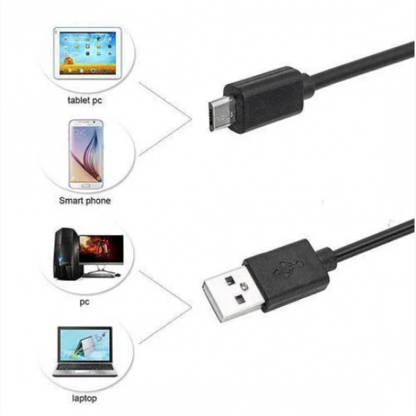 Камера эндоскоп с кабелем на 2 метра 7 мм USB/micro USB с подсветкой VT - изображение 8