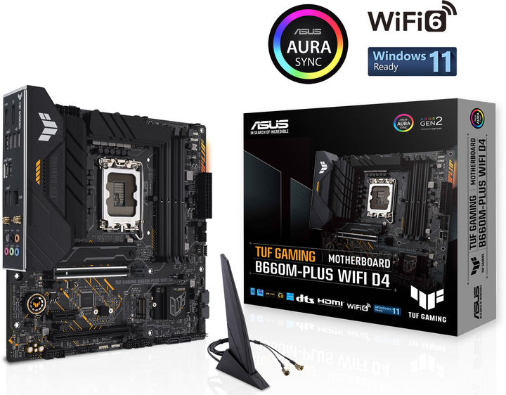 Материнская плата Asus TUF Gaming B660M-Plus Wi-Fi D4 (s1700, Intel B660, PCI-Ex16) - изображение 4