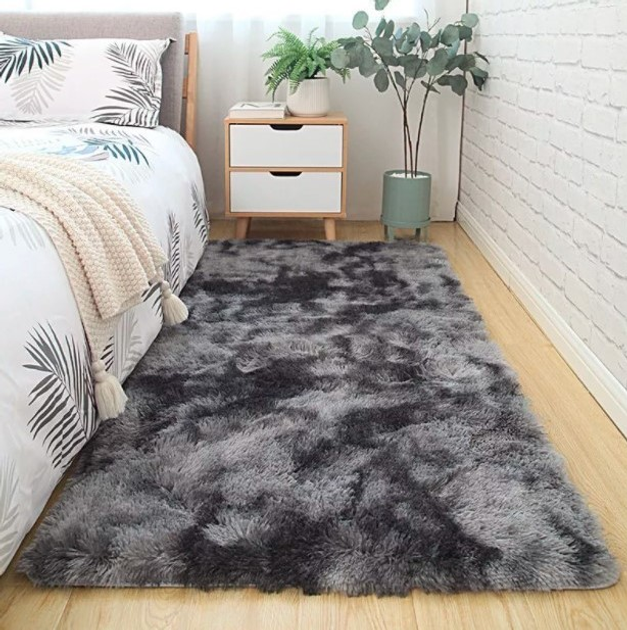 Пушистые ковры для спальни (35 фото)