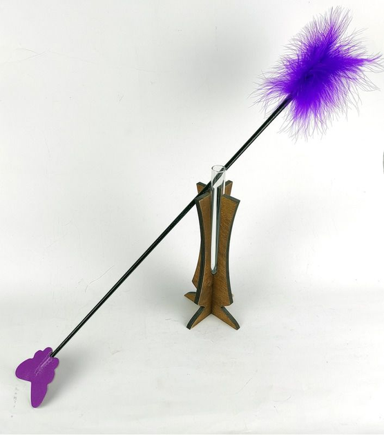 Стек з пір'ям Scappa метелик колір фіолетовий (22415017000000000) - зображення 1