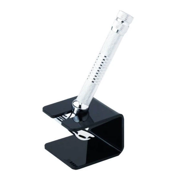 Стенд для Т-подібної бритви Pearl Acrylic Razor Stand Small Black SA-04B - Фото 2 Стенд для Т-подібної бритви Pearl Acrylic Razor Stand Small Black SA-04B - изображение 2