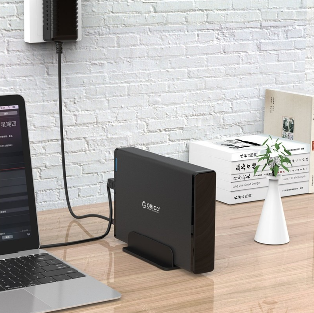 Внешний карман Orico 7688U3 для 3.5" HDD USB 3.0 с подставкой - Фото 2 Внешний карман Orico 7688U3 для 3.5" HDD USB 3.0 с подставкой - изображение 2