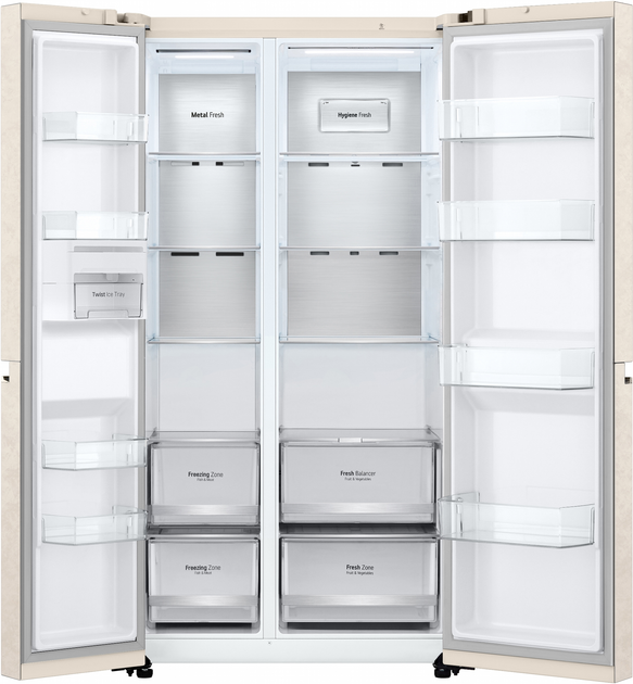 Side-by-Side холодильник LG GC-B257SEZV - зображення 6