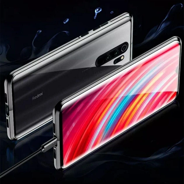 Магнітний чохол із захисним склом для Xiaomi Redmi Note 8 Pro Червоний (084768_5) - Фото 4 Магнітний чохол із захисним склом для Xiaomi Redmi Note 8 Pro Червоний (084768_5) - зображення 4