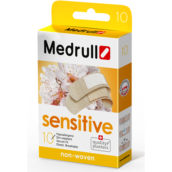 Пластир Medrull "Sensitive" з нетканого матеріалу, кількість 10шт. - зображення 1