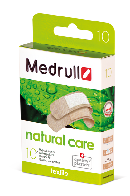 Пластир Medrull "Natural Care", на тканинній основі, кількість 10шт. - изображение 1