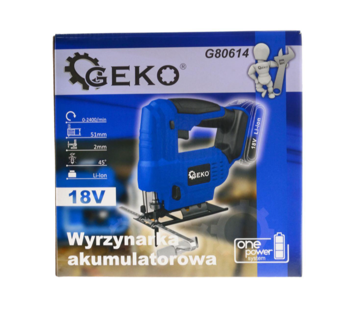 Лобзик аккумуляторний 18V Li-ion GEKO G80614 - изображение 9