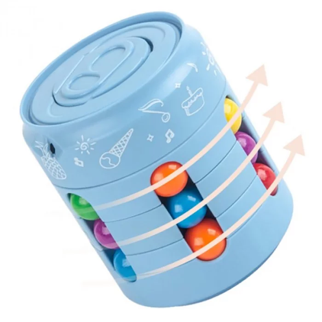 Головоломка антистресс Fidget Cans Cube Голубая - зображення 2