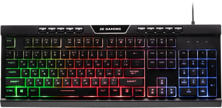 Клавиатура проводная 2E Gaming KG300 LED USB Black (2E-KG300UB) - изображение 1