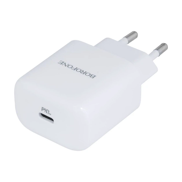 Сетевое зарядное (СЗУ) Borofone BN3 Premium PD 20W Type-C to Lightning QC3.0 Белый - Фото 3 Сетевое зарядное (СЗУ) Borofone BN3 Premium PD 20W Type-C to Lightning QC3.0 Белый - изображение 3