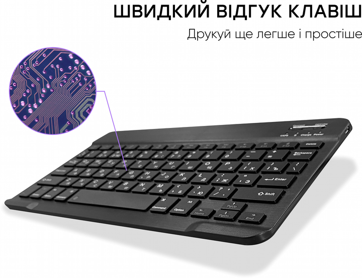 Клавиатура беспроводная AIRON Easy Tap Bluetooth (4822352781027) - изображение 3