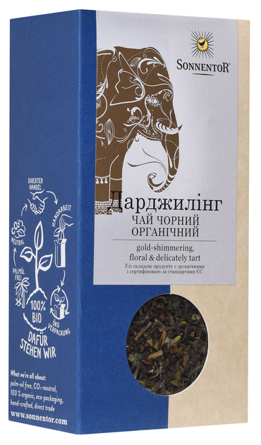 Чай Sonnentor чорний органічний Дарджилінг 100 г (9004145002210 ...