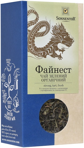 Чай Sonnentor зеленый органический Китайский Файнест 100 г (9004145002241) - изображение 2