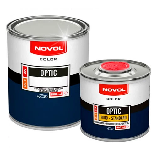 Фарба акрилова Novol Optic 417 Піцунда 0,8 л + Затверджувач 0,4 л - Фото 1 Фарба акрилова Novol Optic 417 Піцунда 0,8 л + Затверджувач 0,4 л - изображение 1