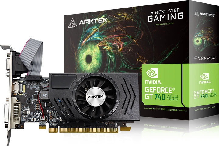 Видеокарта Arktek PCI-Ex GeForce GT 740 4GB DDR3 (128bit) (993/5000) (VGA, DVI, HDMI) (AKN740D3S4GL1) - Фото 3 Видеокарта Arktek PCI-Ex GeForce GT 740 4GB DDR3 (128bit) (993/5000) (VGA, DVI, HDMI) (AKN740D3S4GL1) - изображение 3