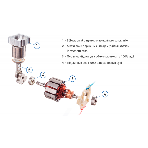 Компрессор "ViTOL" K-52 150psi/15Amp/40л/Автостоп/прикуриватель - изображение 15