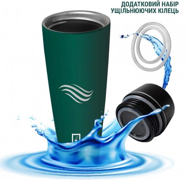 Термобутылка Tavialo 460 мл матовый зеленый + 2 уплотнительных кольца (190460108) - Фото 3 Термобутылка Tavialo 460 мл матовый зеленый + 2 уплотнительных кольца (190460108) - изображение 3