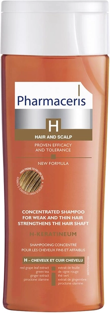 Акція на Зміцнювальний шампунь Pharmaceris H H-Keratineum Concentrated Strengthening Shampoo For Weak Hair для слабкого волосся 250 мл від Rozetka