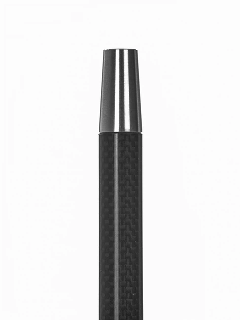 Мундштук для кальяна Dumok Carbon (нержавеющая сталь + карбон) черный 26см - изображение 3
