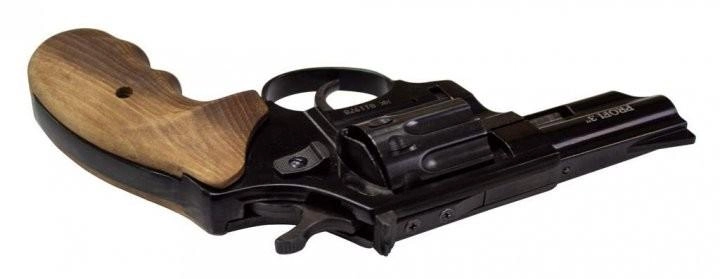 Револьвер флобера ZBROIA PROFI-3" (дерево/чорний) - изображение 2