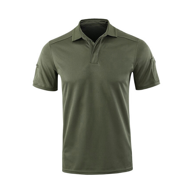 Мужская футболка для охоты и рыбалки Lesko A817 Green S форменная тактическая с коротким рукавом (K/OPT2_4855-15835) - изображение 2