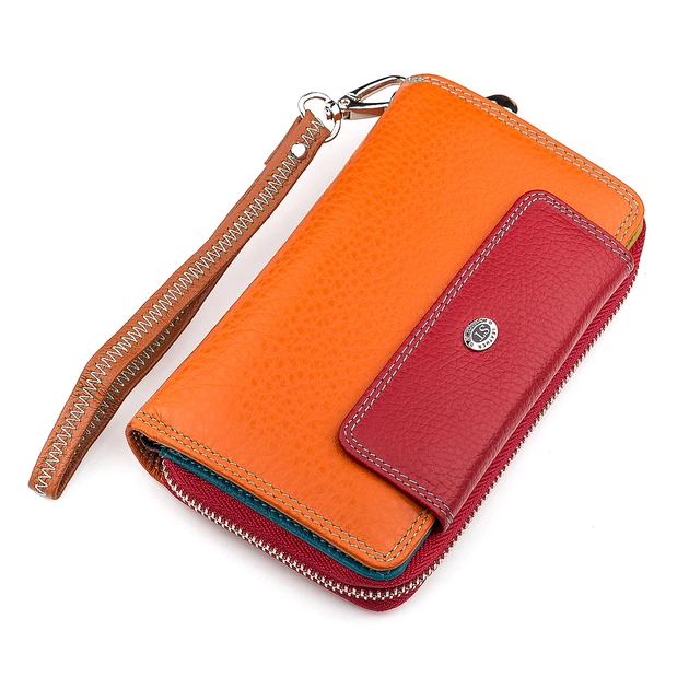 Женский кожаный кошелек (SB55-5) ST Leather 17х10х3 см 000155325 - Фото 1 Женский кожаный кошелек (SB55-5) ST Leather 17х10х3 см 000155325 - изображение 1