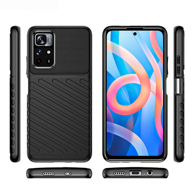 Чохол Lenuo Thunder для Poco M4 Pro 5G / Redmi Note 11 5G Black - Фото 4 Чохол Lenuo Thunder для Poco M4 Pro 5G / Redmi Note 11 5G Black - изображение 4