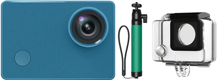 Видеокамера Xiaomi Seabird 4K Action Camera 3.0 Blue + Selfie Stick ...