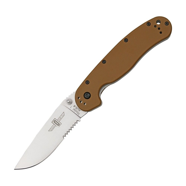 Нож Ontario RAT-1 Serr Coyote Brown (ON8849CB) - изображение 1