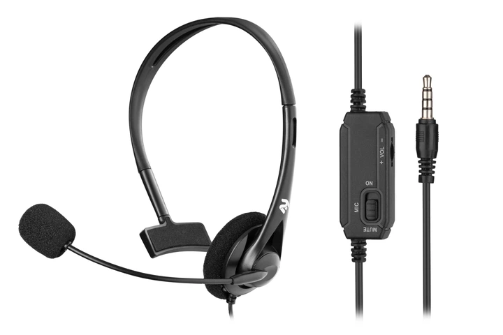 Гарнітура ПК моно On-ear 2E CH11 mini-jack, omni-mic, 1.2м, чорний - Фото 2 Гарнітура ПК моно On-ear 2E CH11 mini-jack, omni-mic, 1.2м, чорний - изображение 2