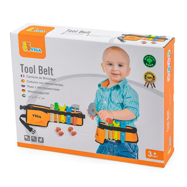 Деревянный игровой набор Viga Toys Пояс с инструментами (50532) – фото ...