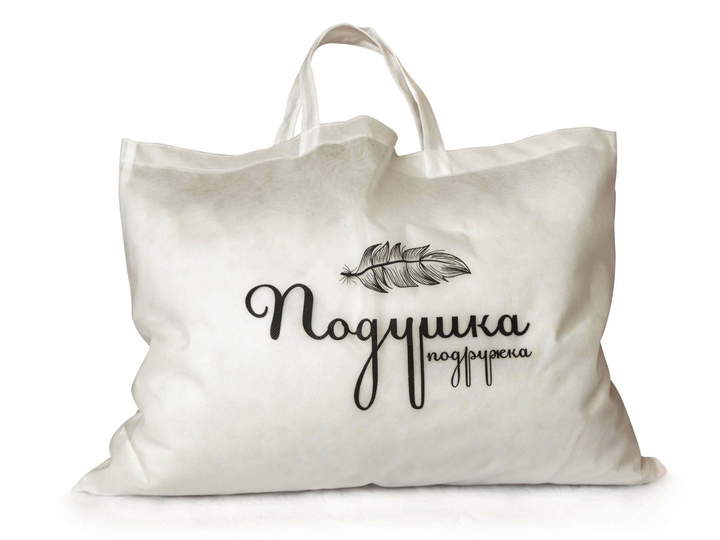 Подушка для сна высокая упругость 50х70 (пух 50%) Premium Max белая в ...