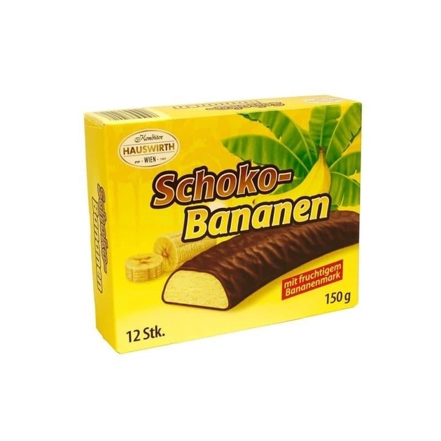 Суфле в шоколаде Hauswirth Schoko-Bananen, банан 150г 