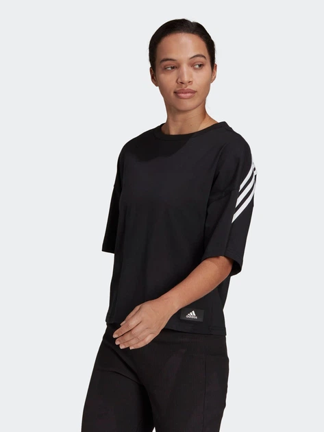 Футболка Adidas W Fi 3S Tee HE0308 S Black (4065417048966) - Фото 1 Футболка Adidas W Fi 3S Tee HE0308 S Black (4065417048966) - изображение 1