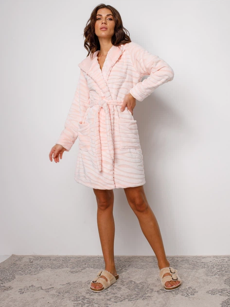 Халат BARWA garments 0227 M Шиншилла/Персик (2110002272270) - изображение 5