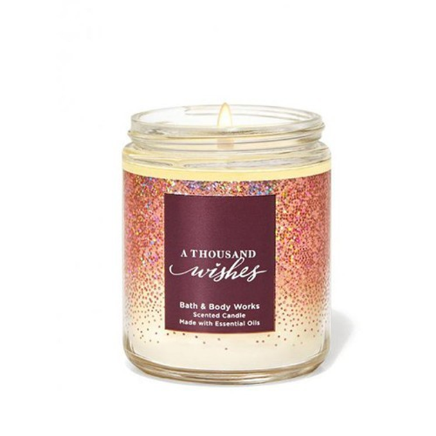 bath and body a thousand wishes candle