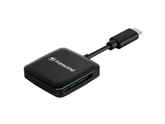 Кардрідер Transcend USB 3.2 Type-C > microSD/SD Чорний - зображення 4